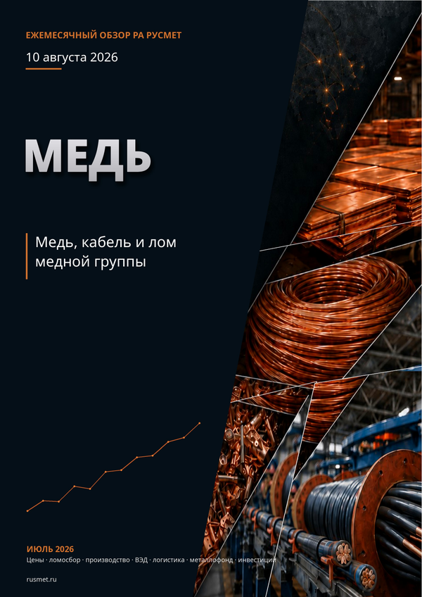 Обложка обзора «Медь, кабель и лом медной группы»