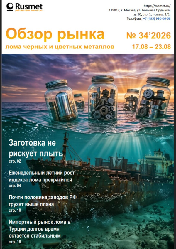Обложка обзора «Обзор рынка лома черных и цветных металлов»