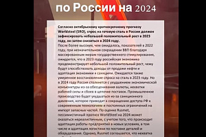 Прогноз WorldSteel по России на 2024