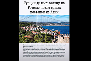 После срыва ряда поставок из Азии Турция снова делает ставку на российские заводы